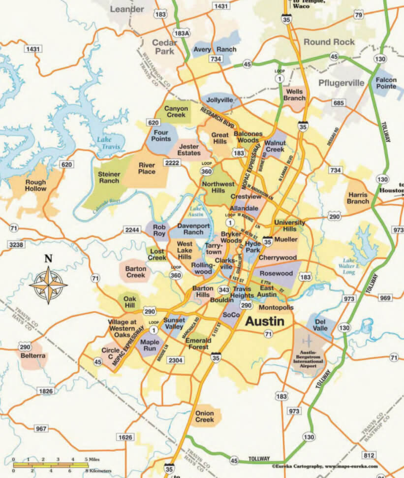 Austin Zone Neighborhood carte